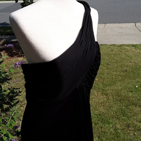 🌞ALEX EVENINGS Black Chiffon Gown - Picture 4 of 9
